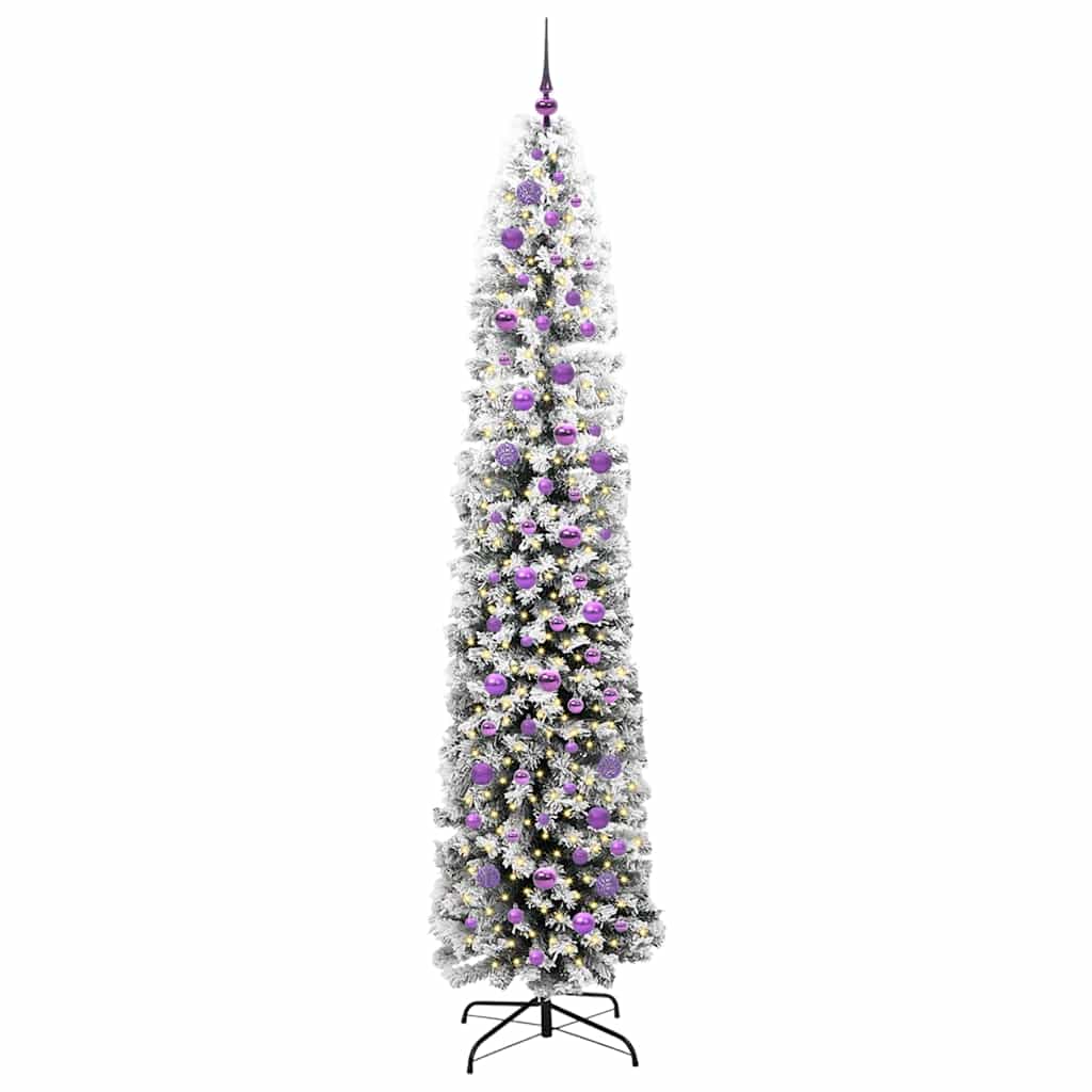 Artificial Christmas Tree with 300 LEDs with Stand Green 240 cm